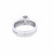 14K White Gold Diamond Circle Ladies Engagement Ring Set 1.00ctw