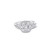 10K White Gold Baguette Diamond Ladies Engagement Ring Set 0.65ctw