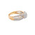 10K Yellow Gold Baguette Diamond Pear Shape Engagement Ring Set 1.00ctw