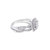 10K White Gold Baguette Diamond Ladies Engagement Ring Set 1.00ctw