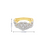 10K Yellow Gold Diamond Heart Ladies Engagement Ring Set 1.25ctw