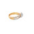 10K Yellow Gold Diamond Square Ladies Engagement Ring Set 1.00ct