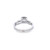 10K White Gold Diamond Square Ladies Engagement Ring Set 0.50ctw