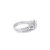 10K White Gold Diamond Square Ladies Engagement Ring Set 1.00ctw