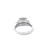 10K White Gold Diamond Square Ladies Engagement Ring Set 1.00ctw