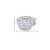 14K White Gold Diamond Ladies Engagement Ring Set 2.00ctw