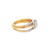 10K Yellow Gold Diamond Ladies Engagement Ring with two band Set 0.50ctw