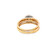 10K Yellow Gold Diamond Ladies Engagement Ring with two band Set 0.50ctw
