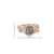 14K Rose Gold Diamond Ladies Engagement Ring Set 1.00ctw