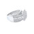 10K White Gold Baguette Diamond Ladies Engagement Ring 2.00ctw