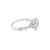 14K White Gold Diamond Ladies Engagement Ring 0.50ctw