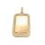 10K Yellow Gold Diamond Rectangle Picture Charm 4.80ct