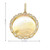 10K Yellow Gold Baguette Diamond Circle Picture Charm 2.05ct