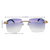 Cartier Rimless Blue/Black Tint Lens with White Buff Diamond Sunglasses 5.50ct