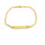 10K Yellow Gold Cuban Link Baby Bracelet with Free Engraving 6"  5mm