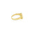 10K Yellow Gold Baby Square Ring