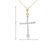 10kt Yellow Gold Diamond Cross Charm 0.25ct with Chain
