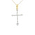 10kt Yellow Gold Diamond Cross Charm 0.25ct with Chain