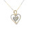 10kt Yellow Gold Diamond Heart Charm 0.35ct with Chain