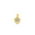 10kt Yellow Gold Baguette Diamond Heart Charm 0.25ctw