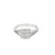 10K White Gold Baguette Diamond Engagement Ring set 0.25ctw