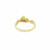 10K Yellow Gold Diamond Oval Rose Engagement Ring 0.25ctw