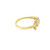 10K Yellow Gold Diamond LOVE Engagement Ring 0.10ctw