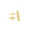 10K Yellow Gold Baguette Diamond Earrings 0.33ctw