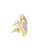 10K Yellow Gold  Micro Pave Diamond Earrings 1.00ctw