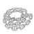 10K White Gold Baguette Diamond Gucci Link Chain 28.5ctw 