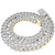 10K Yellow Gold Baguette Diamond Miami Cuban Chain 27.55ctw 