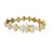 10K  Yellow Gold Baguette Diamond Cross Bracelet