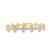 10K  Yellow Gold Baguette Diamond Cross Bracelet