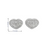 10K White Gold Diamond Heart Earrings 0.70ctw