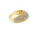 10K Yellow Gold Diamond Men's Ring 2.26ct