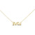 10K Yellow Gold Diamond LOVE Ladies Necklace 