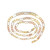 14K Tricolor gold Curb Chain 5.0MM 18"-26"inches