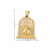 14K Yellow Gold Saint Barbar Shrine pendant
