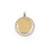 10K Yellow Gold Diamond Circle Picture Charm 0.75ct 