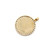 10K Yellow Gold Diamond Circle Picture Charm 0.75ct 
