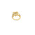 10KT Yellow Gold Baguette 0.96Ct Diamond Heart Ring 