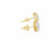 10KT Yellow Gold 0.25CT Diamond Circle Earring