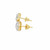 10KT Yellow Gold 0.25CT Diamond Circle Earring