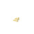 10K Yellow Gold Diamond Earrings 0.75ct