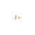 14KY Yellow Gold Square Diamond Earrings 0.20ct