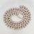 Two-Tone Rose & White Silver Moissanite Cuban Chain – 18MM | 22"