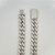 All-White Silver Moissanite Cuban Chain – 18MM | 22"