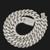  Silver Moissanite All-White Cuban Chain – 20MM | 22"