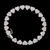 Moissanite Heart Link Bracelet | 8MM | 7.5"