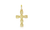 10K Yellow Gold Crucifix Cross Pendant 1.50ct 